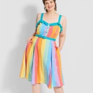 COPY - ModCloth x Collectif Rainbow Swing Dress